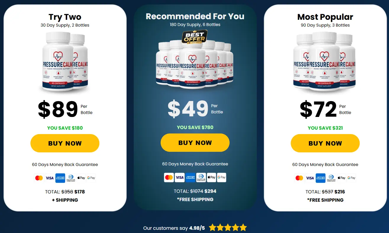 PressureCalmX official price